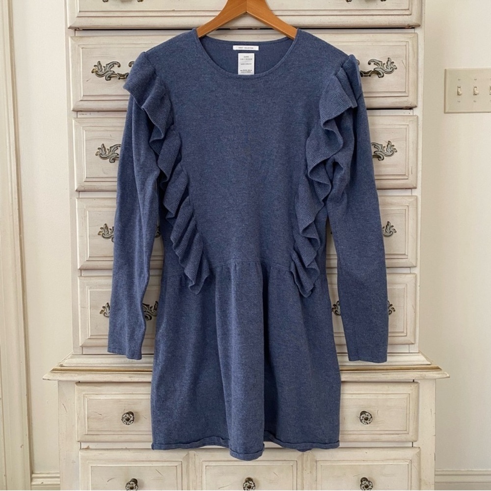 Zara Girls Ruffle Sweater Dress